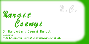 margit csenyi business card