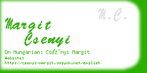 margit csenyi business card